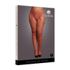 Shots Leg Avenue Queen Size Pantyhose with Strappy Waist and Criss-Cross Backseam