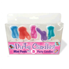 Little Genie Productions Kheper Games Fun Shape Candle Set - Unique Decorative Party Candles, 6 pcs