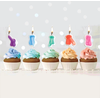 Little Genie Productions Kheper Games Fun Shape Candle Set - Unique Decorative Party Candles, 6 pcs