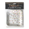 Little Genie Productions Glitterati Premium Metallic Party Plates 7" - Multicolor, 8 pcs