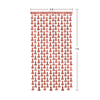 Little Genie Productions Glitterati Metallic Foil Curtain Set of 2 Rose Gold Party Decor