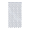 Little Genie Productions Glitterati Disco Sidabrinis Foil Party Curtains 2pcs 90x213cm Metallic Decor