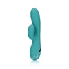 Loveline By Shots Mėlyna Loveline Inflatable Rabbit Model - Peacock Mėlyna, Multi-Speed Silicone System