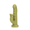 Loveline By Shots Loveline Ultra Soft Silicone Rotating Rabbit Model - Spring Sage Žalias