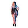 Magic Silk Exposed Babydoll Set 2X Juodas with Adjustable V-Back