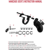 Mancage By Shots Mancage Model 20 Silicone Chastity Cage 3.5" / 9 cm Adjustable Juodas