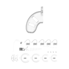 Mancage By Shots ManCage Model 10 Polycarbonate Chastity System with Plug 3.5"/9cm