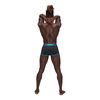 Male Power Uplift Mini Short L Juodas - Ergonomic Support &amp; Satin Waistband