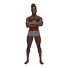 Male Power Uplift Mini Short S Pilkas - Supportive Pouch &amp; Satin Finish