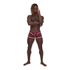 Male Power Sport Mesh Mini Short XL Burgundy - Athletic Comfort Fit