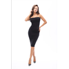 Misso D100 Seamless Tube Dress 100 DEN S/M Juodas - Elegant Knee-Length Fit