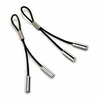 Crave - Leather Nipple Tassels Juodas Sidabrinis