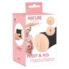 Orion Nature Skin Pussy &amp; Ass dviejų galų masturbatorius