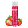 Nuei Hot Oil Strawberry 100 ml - Warming Massage Oil with Strawberry Aroma
