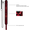 Ouch By Shots Sinner Gear Bondage Collar with Leash Juodas Neoprene Adjustable 52.5cm