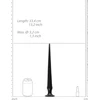 Ouch By Shots Ouch! Ass Spike Dildo - 34 cm - Juodas