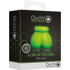 Ouch By Shots Ouch! Glow in the Dark Ball Gag Adjustable Neon Žalias Priedas