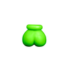 Ouch By Shots Ouch! Glow in the Dark Ball Gag Adjustable Neon Žalias Priedas
