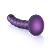 Ouch By Shots Ouch! Beaded Silicone G-Spot Model 13cm Metallic Suction Base