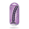 Ouch By Shots Ouch! Beaded Silicone Model 8'' Metallic - Intimate Machine with Suction Cup
