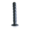 Ouch By Shots Ouch! Beaded Silicone Intimate Device 20.5 cm Metallic with Suction Base