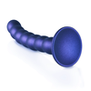 Ouch By Shots Ouch! Beaded Silicone Intimate Device 16.5 cm Metallic with Suction Cup