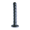 Ouch By Shots Ouch! Beaded Silicone Model with Suction Cup 16.5 cm Metallic Finish
