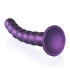 Ouch By Shots Ouch! Beaded Silicone Model 8'' Metallic - Intimate Machine with Suction Cup