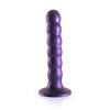 Ouch By Shots Ouch! Beaded Silicone G-Spot Model 13cm Metallic Suction Base