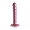 Ouch By Shots Ouch! Beaded Silicone Intimate Device 13 cm Metallic Suction Base