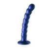 Ouch By Shots Ouch! Beaded Silicone Intimate Device 16.5 cm Metallic with Suction Cup