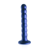 Ouch By Shots Ouch! Beaded Silicone Intimate Device 16.5 cm Metallic with Suction Cup