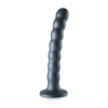 Ouch By Shots Ouch! Beaded Silicone Model with Suction Cup 16.5 cm Metallic Finish
