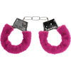 Ouch By Shots Ouch! Beginner Furry Handcuffs - Soft Plush, Adjustable, Juodas