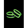 Ouch By Shots OUCH! Adjustable Biceps Band Glow in the Dark - Fluorescent Žalias Harness