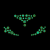 Ouch By Shots Bijoux Indiscrets Glow Face Stickers - Luminous Body Jewelry, Self-Adhesive