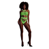 Ouch By Shots Rožinė OUCH! Neon Body with Grecian Neckline UV-Activated Rožinė XS/XL
