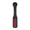 Ouch By Shots OUCH Bonded Leather Paddle - Stitched Impact Tool, Juodas