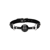 Ouch By Shots EasyToys Diamond Series Adjustable Breathable Ball Gag Juodas Strap