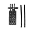 Ouch By Shots Shots Leather Arm Binder Model - Adjustable Juodas Restraint System