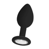 Ouch By Shots EasyToys Diamond Silicone Plug Regular - Elegant Anal Priedas, Juodas