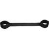 Ouch By Shots Ouch! Adjustable Steel Spreader Bar with Velcro Cuffs 54.5cm Juodas