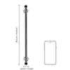 Ouch By Shots Sinner Gear Spreader Bar 40 cm - Adjustable Sidabrinis Bondage Priedas