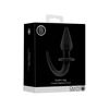 Ouch By Shots PharmQuests Flexible Rubber Plug with Ergonomic Tail, Juodas, Medium