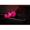 Ouch By Shots Rožinė Loving Joy Furry Metal Handcuffs Rožinė - Adjustable Plush Restraints