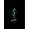 Ouch By Shots Ouch! Glow in the Dark Glass Plug Medium - Fluorescent Žalias Detail