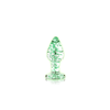 Ouch By Shots Ouch! Glow in the Dark Glass Plug Small - Luminous Žalias Accent