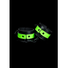 Ouch By Shots Ouch! Handcuffs Glow in the Dark - Fluorescent Žalias, Adjustable Size