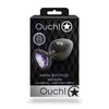 Ouch By Shots Ouch! Aluminum Intimate Plug Medium - Heart-Shaped Jewel Base