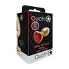 Ouch By Shots Rožinė Ouch! Heart Gem Intimate Jewelry Plug Small Sidabrinis-Rožinė Aluminum